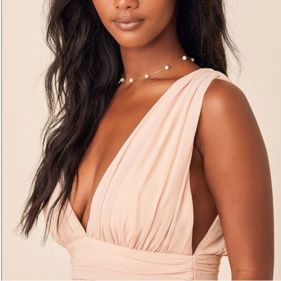 Lulu's Blush Pink Maxi Dress - Picture 4 of 16